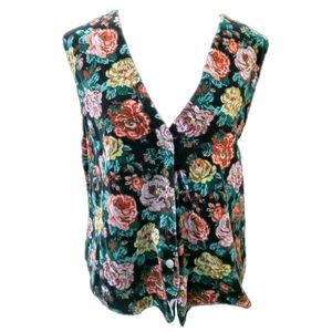 Velvet - y Floral Vest